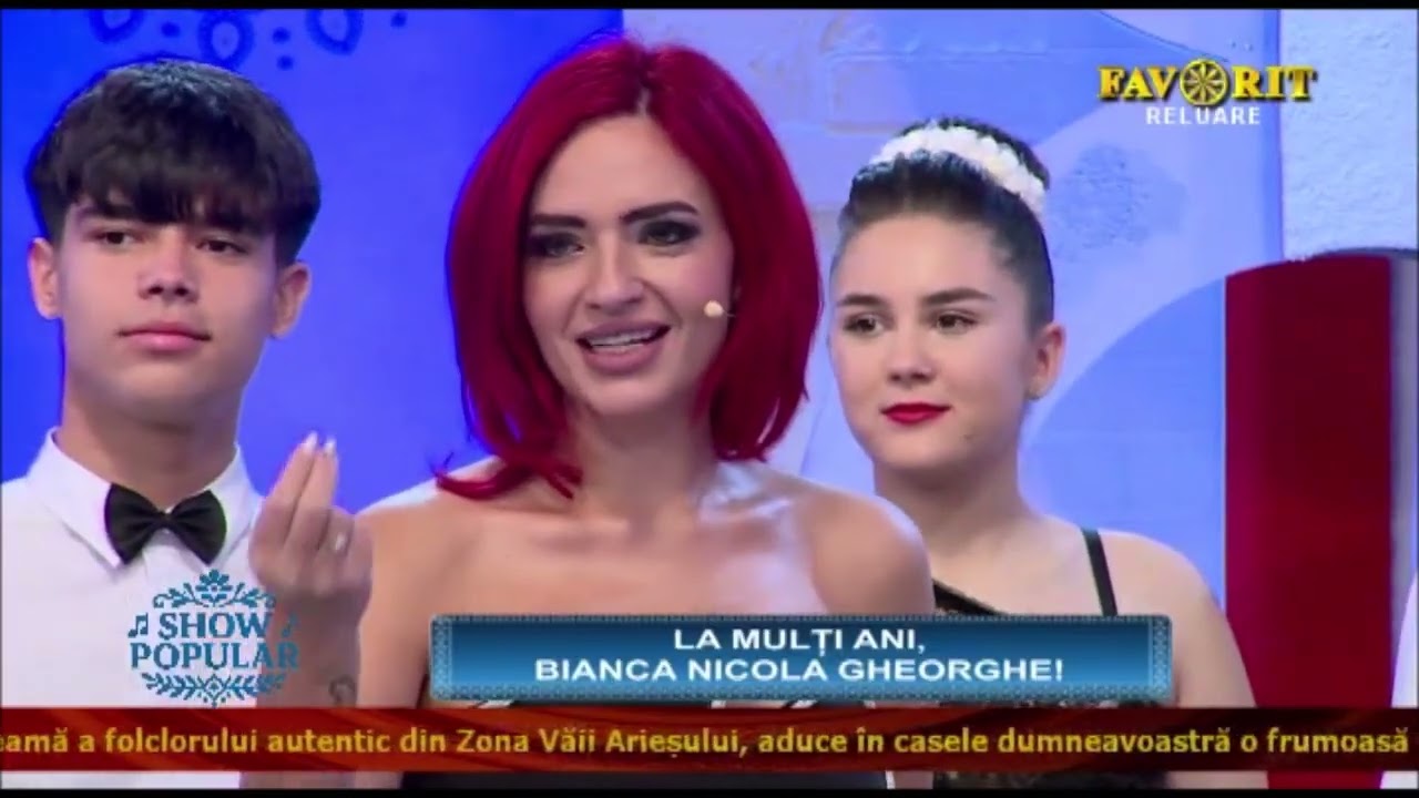 Emisiune aniversara 2025 Bianca Nicola Gheorghe-Show popular cu Roxana Birica Favorit tv