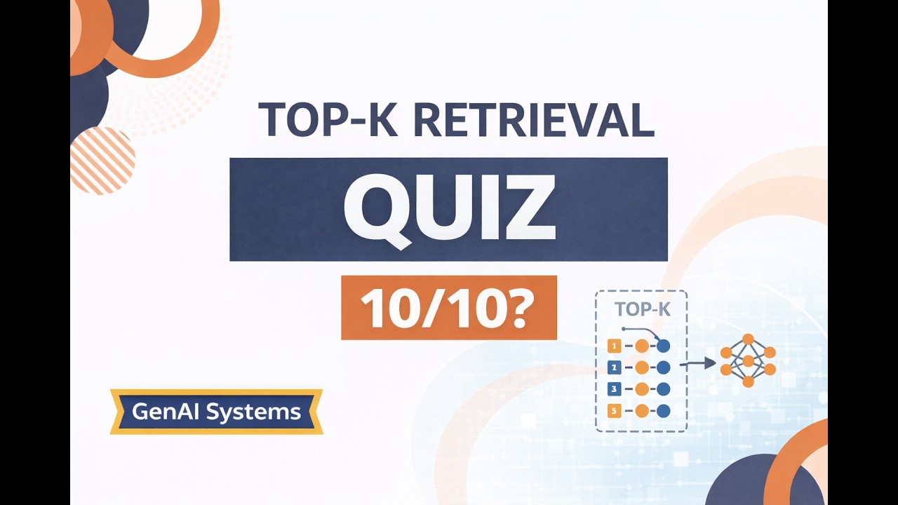 Top-K Retrieval Quiz | Test Your RAG Architecture in 3 Minutes
