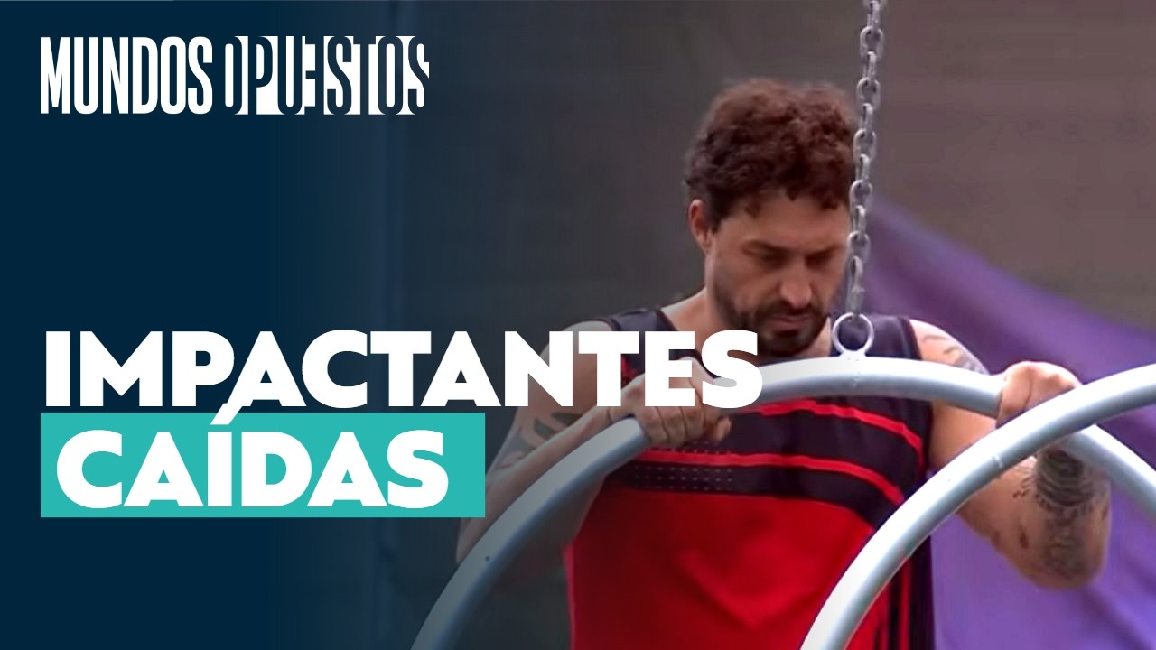 Joche y Mario sufrieron espectaculares caídas durante competencia de nominación l Mundos Opuestos