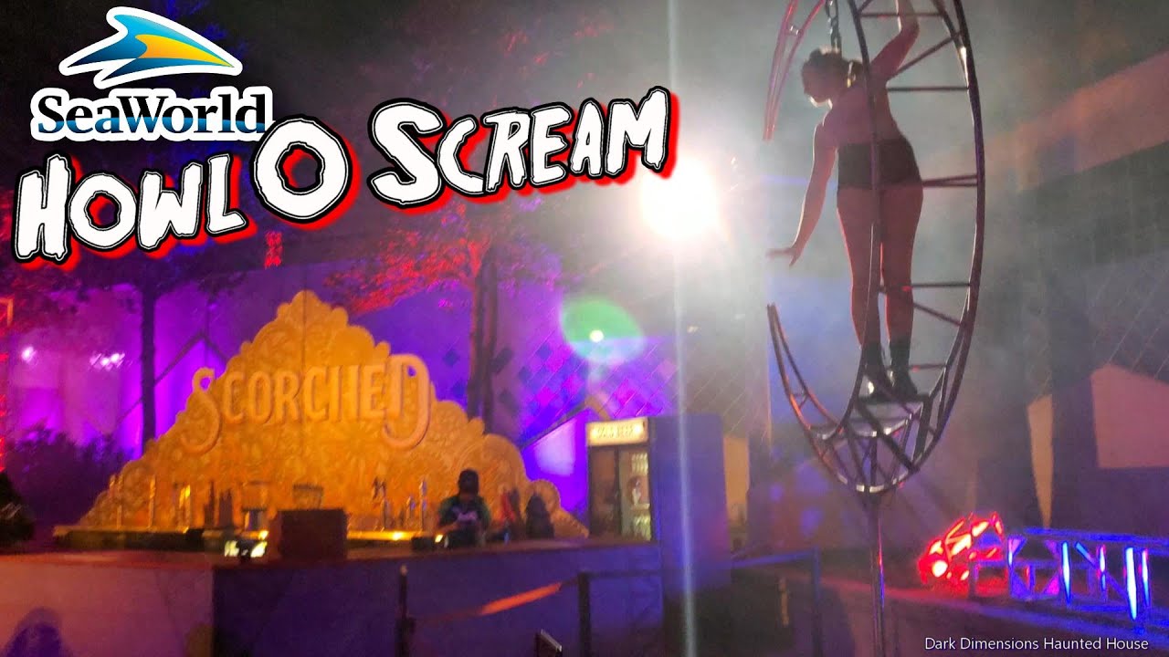 Scorched at SeaWorld Howl-O-Scream 2023 San Antonio Texas Halloween Event Walkthrough 4K Video