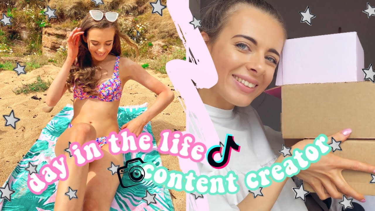 DAY IN MY LIFE; As A TikTok Content Creator🎵🌈💕 Behind the Scenes & PR haul💌🎞