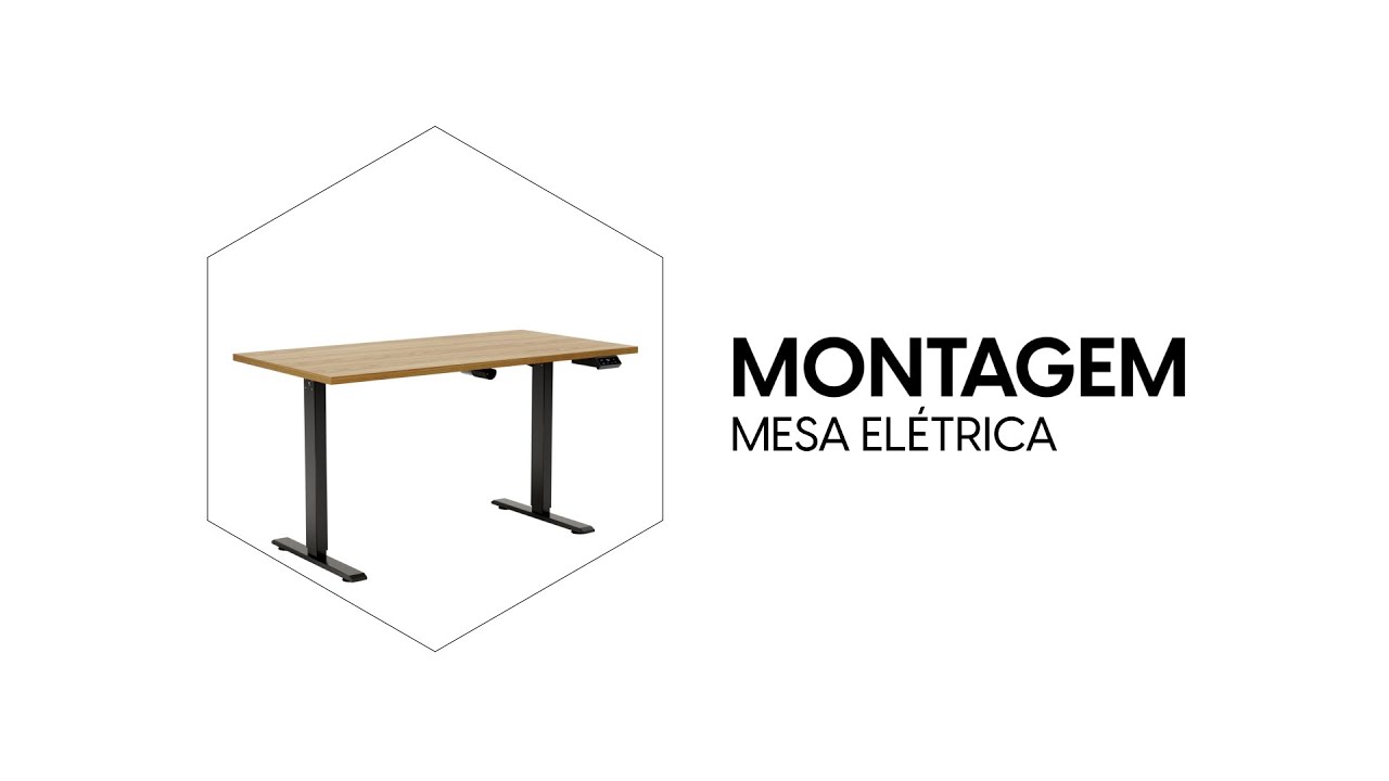 Mesa com Regulagem de Altura Elétrica Unit: Montagem