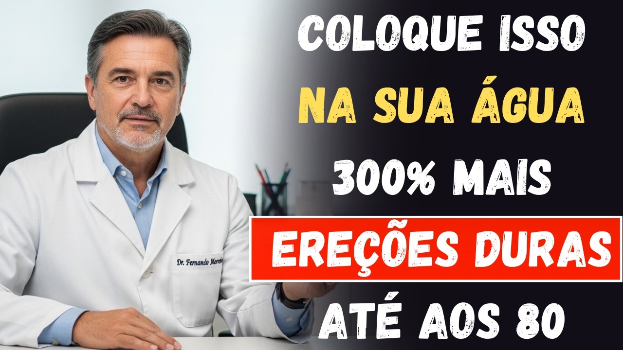 Urologista Revela: Homens 50+ Que Bebem Água PURA Estão Matando Suas Ereções - Adicione ISSO!
