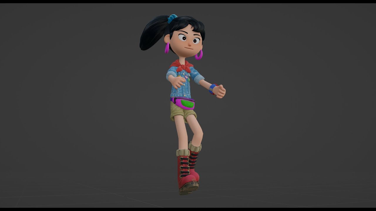 Presentasi Animasi - Blender3D (Walk,Run,Jump,Crouch)