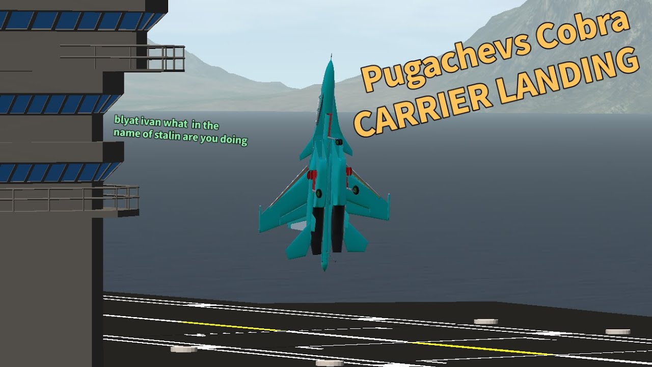 Performing a Cobra Landing in SimplePlanes! (or atleast trying to)