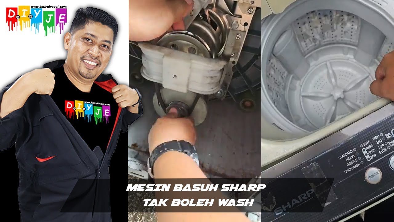 MESIN BASUH SHARP TAK BOLEH WASH