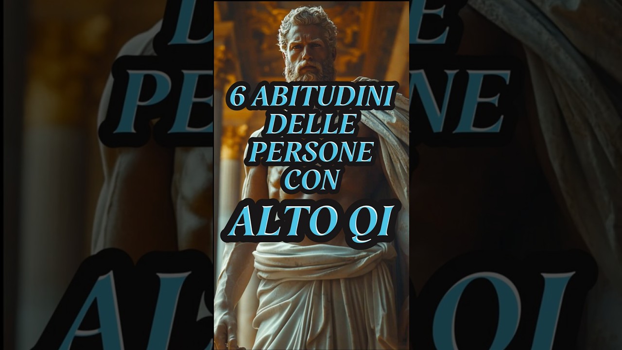 6 Abitudini delle Persone con un QI Elevato Scopri il Loro Segreto! | Stoicismo