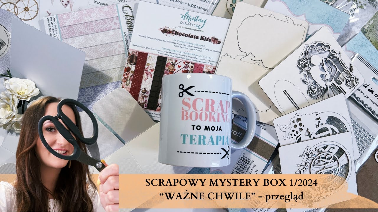 SCRAPOWY MYSTERY BOX 1/2024 “WAŻNE CHWILE” z Ania Tworzy - przegląd produktów
