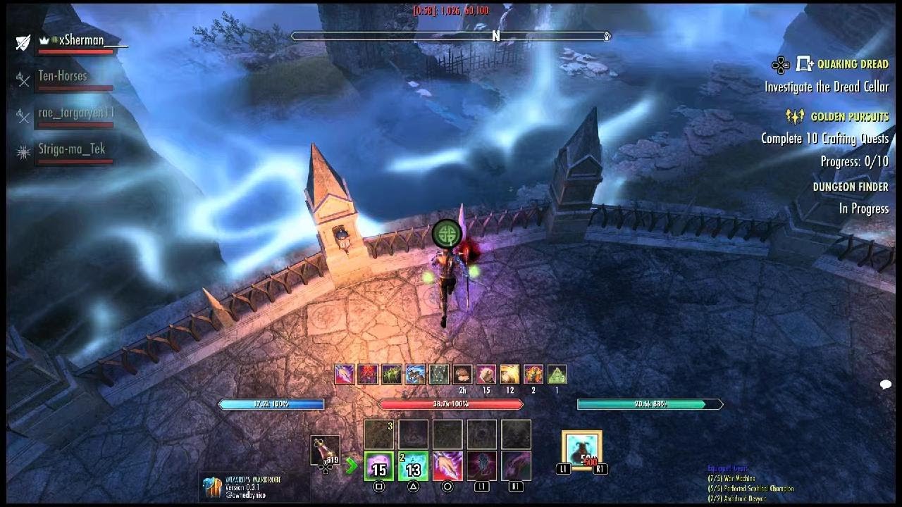 eso coral caretaker gryphon skip tank pov