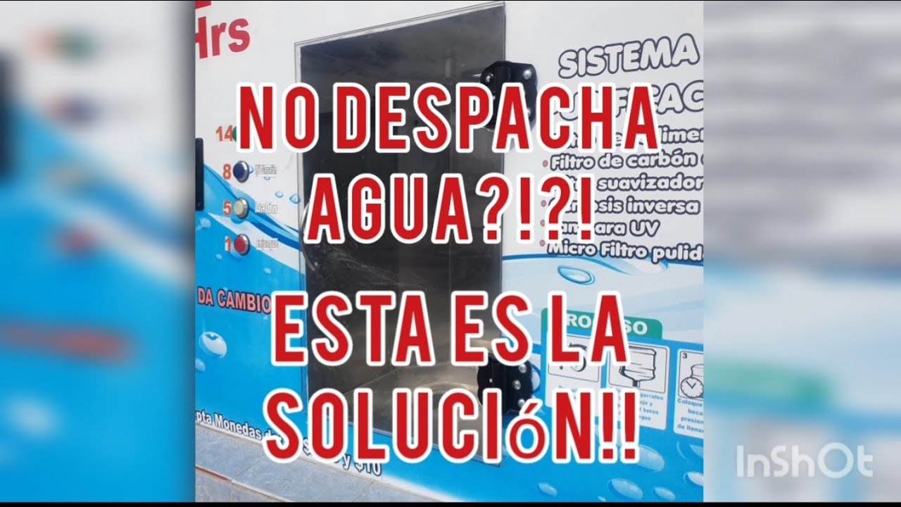 Solucion|Vending no despacha agua
