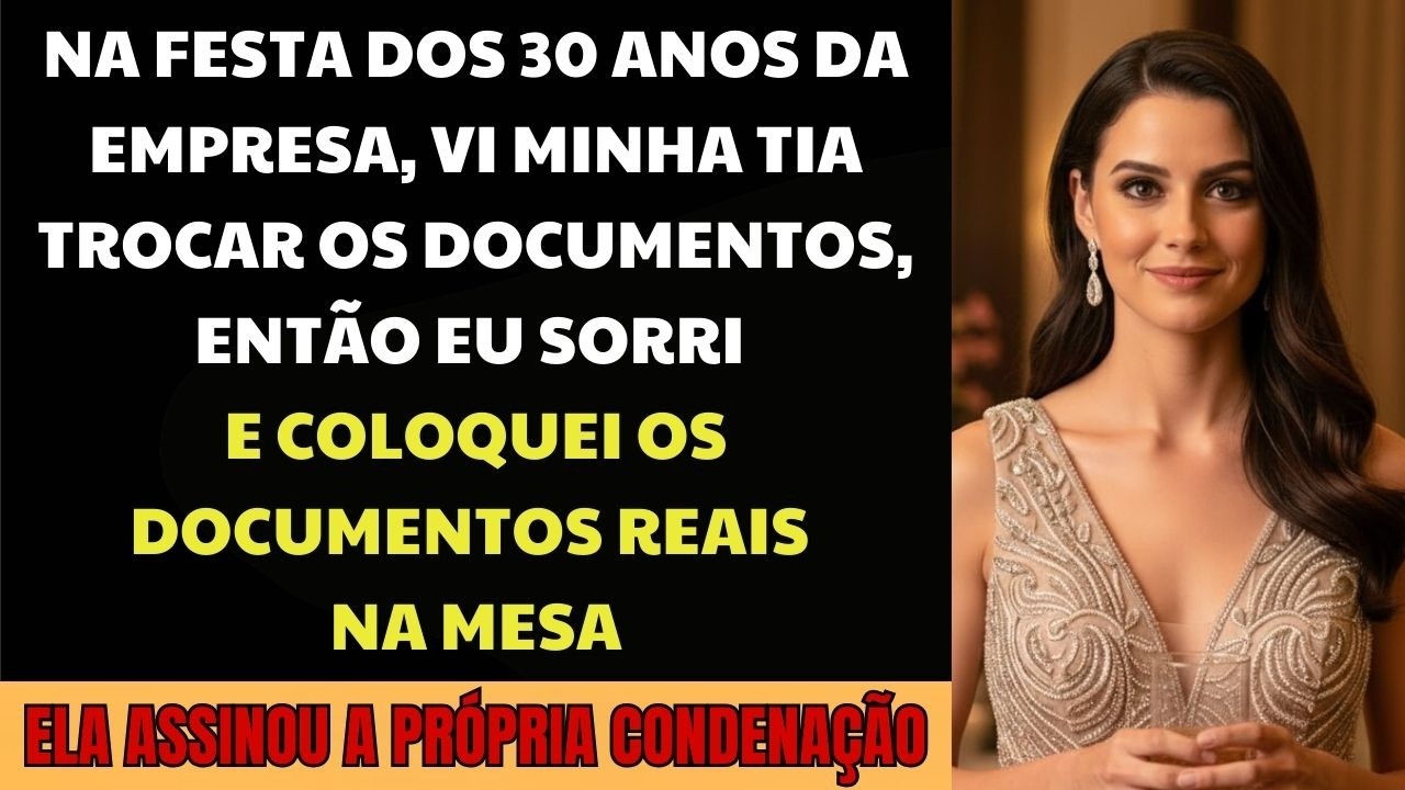 Na Festa Dos 30 Anos Da Empresa, Vi Minha Tia Trocar Os Contratos Na Minha Frente – Eu Sorri E...