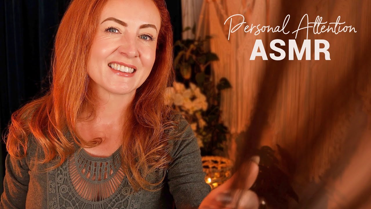 Sounds Only Personal Attention 🌟 ASMR 🌟 Hair brushing, Lotion, Oils, Face & Scalp Inspection