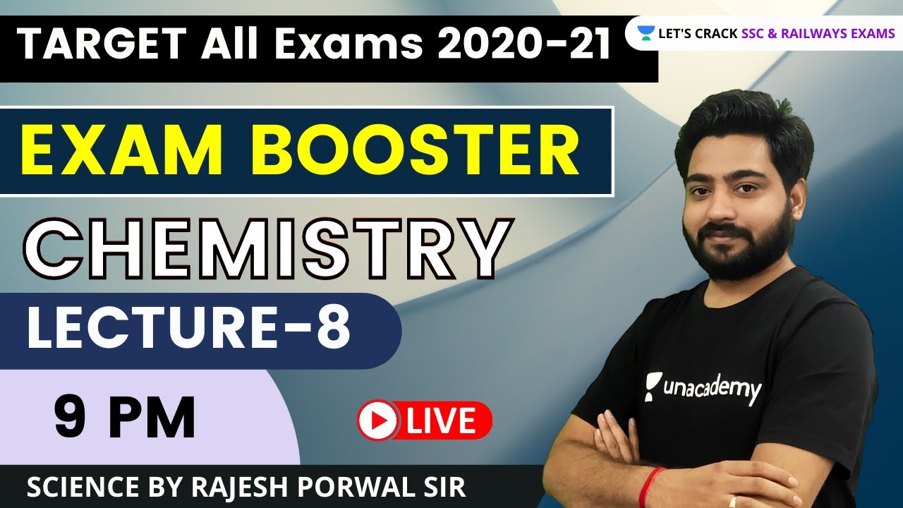 Chemistry L-8 | Science by Rajesh Porwal Sir | @Let's Crack SSC & Railway Exams