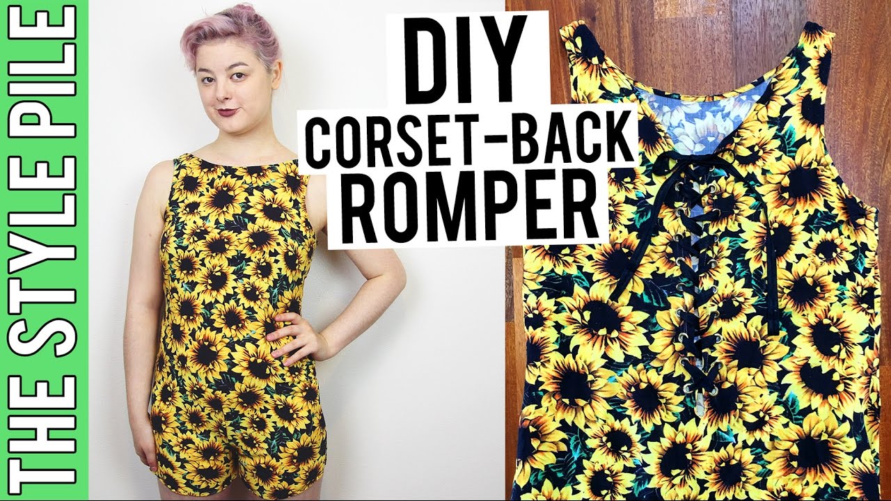DIY Corset Back Romper | The Style Pile #13
