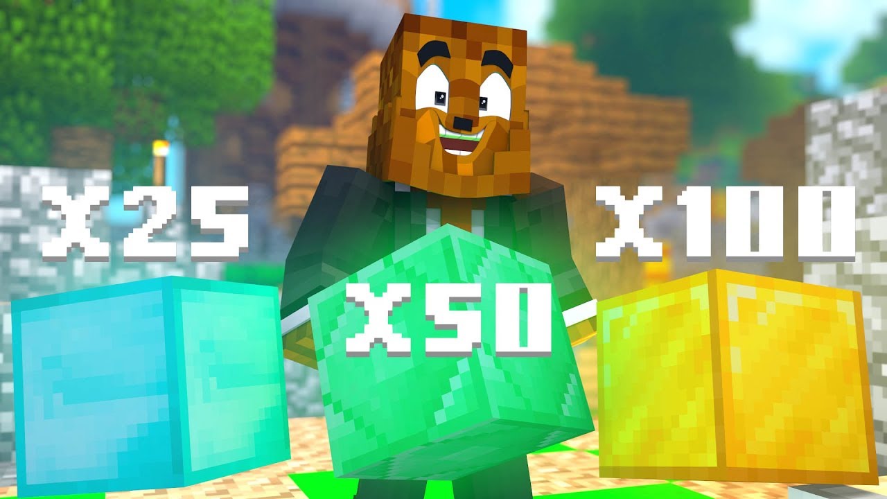 Minecraft - 4-Player Rhodonite Weapon Mod Gold Rush Modded Minigame | JeromeASF