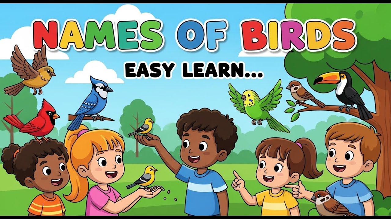 Birds Name | 🐦 Learn Names of Birds with Pictures | Birds Name for Kids | Kids Learning | Birds 🦜
