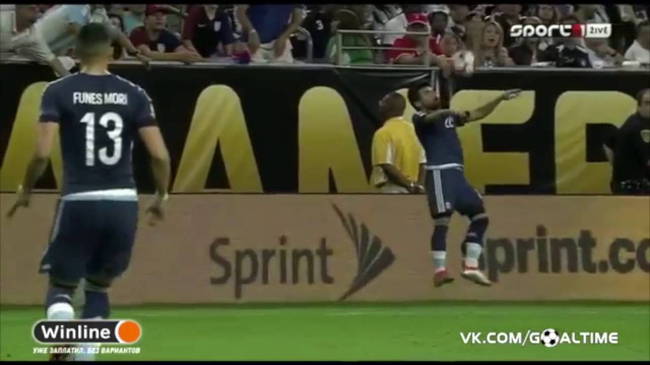 Ezequiel Lavezzi's HORRIFIC Fall BROKEN ARM | Argentina 3-0 USA | COPA AMERICA 2016