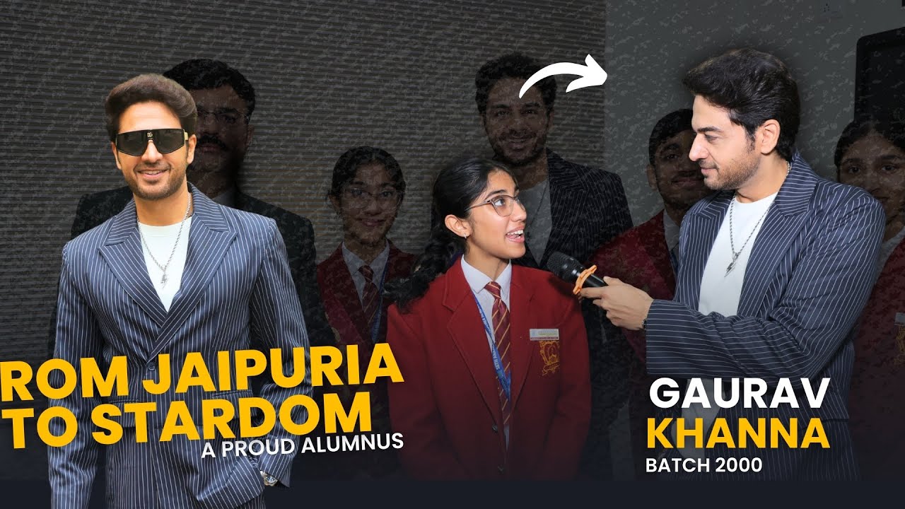 Gaurav Khanna's homecoming again @GauravKhanna_11 @KanpurJaipuria Jaipuria School Kanpur