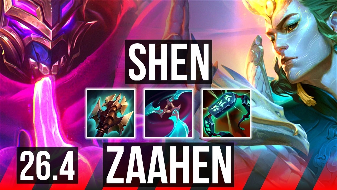 SHEN vs ZAAHEN (TOP) | 33K damage | EUW Master | 26.4