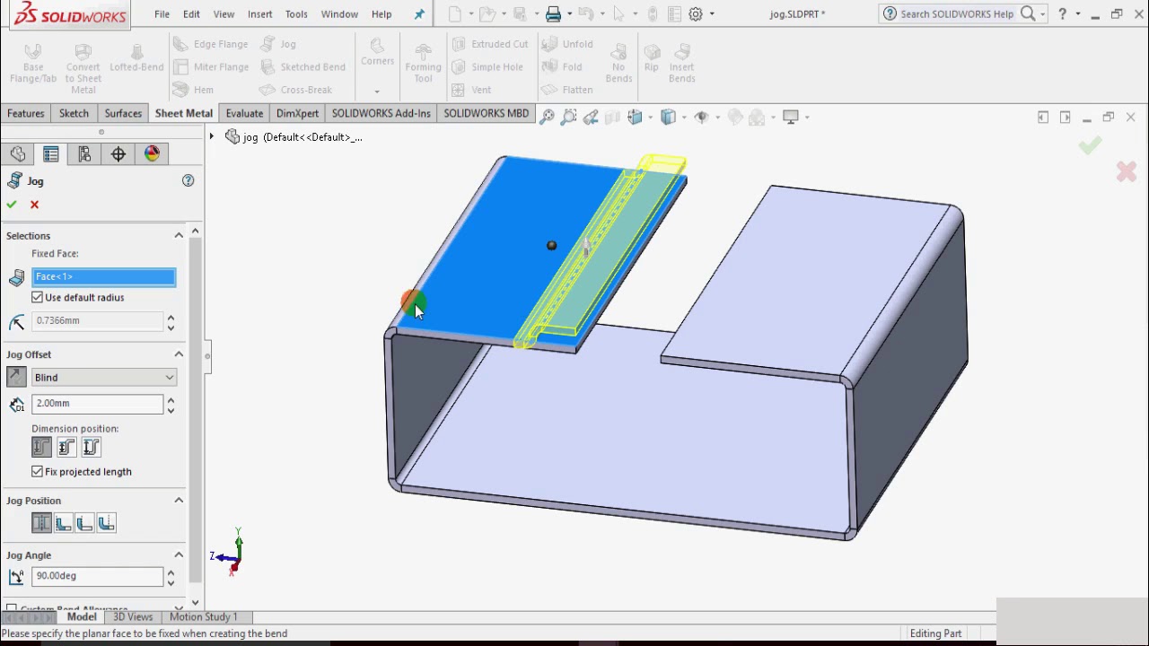 JOG - Solid Works Tutorial