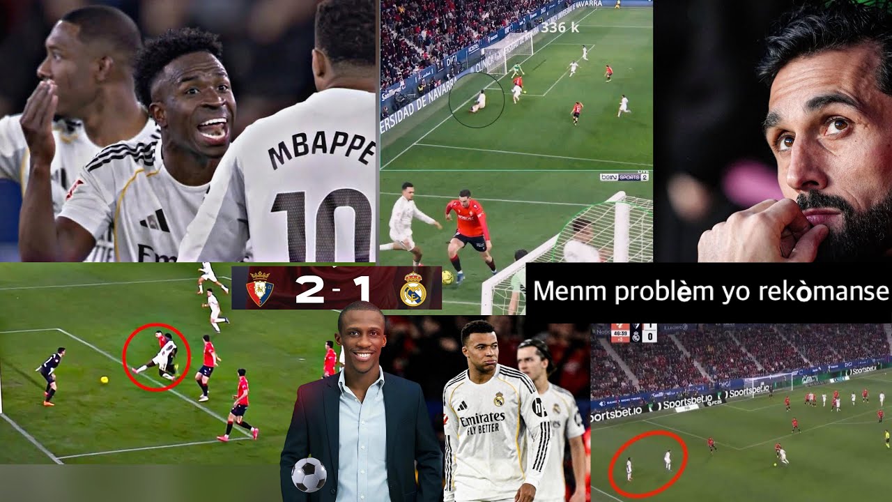 Real Madrid tonbe 2-1 kont Osasuna, Menm problèm yo rekòmanse, Vinicius kontinye desizif