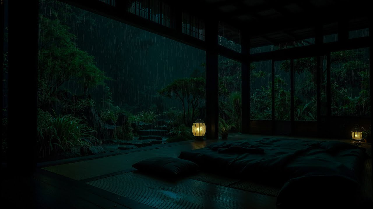 Deja que tu Mente Descanse y Entra en Sueño Profundo | Sonido de Lluvia Fuerte Intensos de Noche