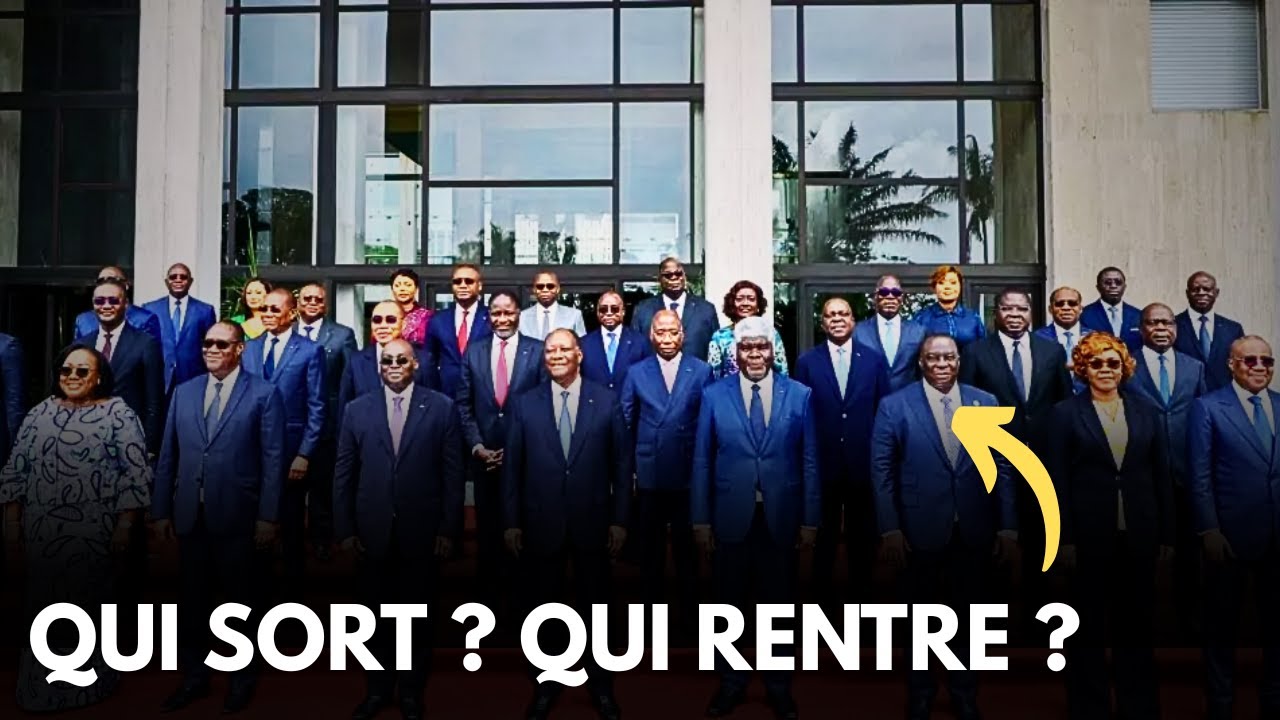 DIRECT – Annonce du nouveau gouvernement de Côte d’Ivoire | Liste complète des ministres