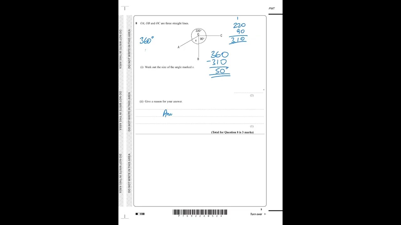 Maths GCSE Edex S24 1F