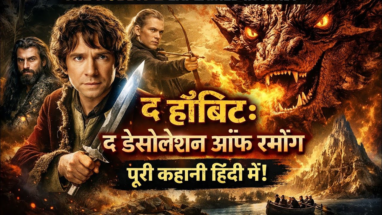 🔥 The Hobbit 2 Full Movie Explained in एक ड्रैगन की दहाड़ से कांप उठा पूरा मिडल अर्थ! |