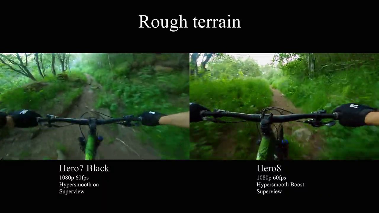 Hypersmooth Boost Comparison Hero8