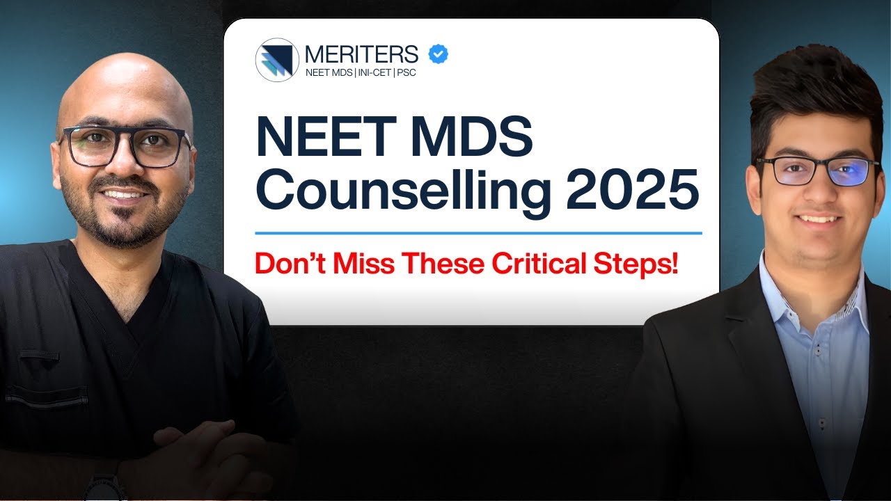 NEET MDS Counselling Secrets You Can&rsquo;t Afford to Ignore! #neetmdscounselling #neetmds2025