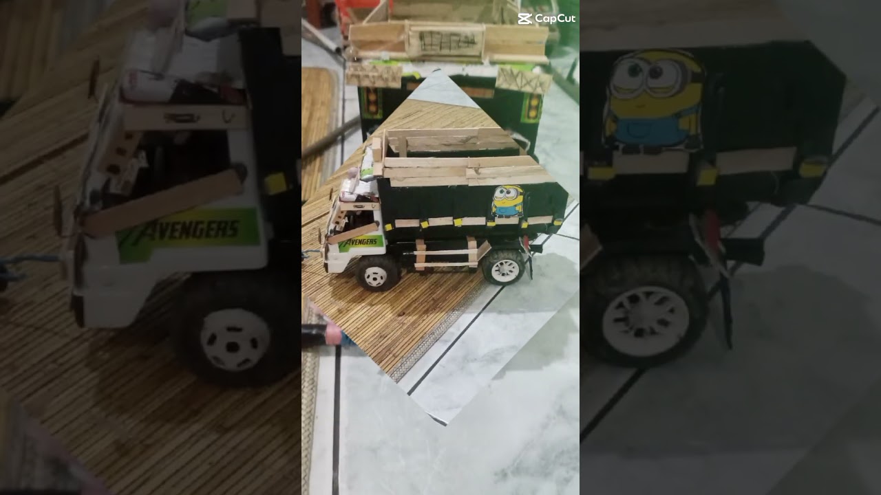 miniatur truk Kalsel canter tim gasak #automobile #trukoleng #miniatur #toys