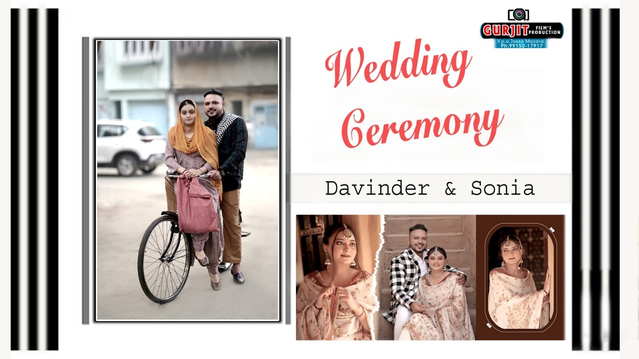 Wedding Ceremony Davinder Weds Sonia.Live Gurjit Film Production Mob 70091 47251