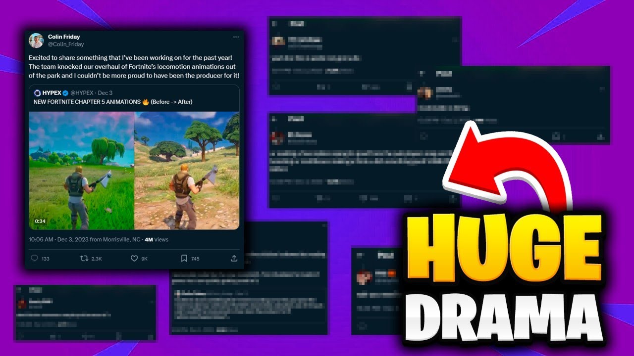 Fortnite Community Lashes Out at Epic Dev for Movement Changes | Twitter/X Heated Drama