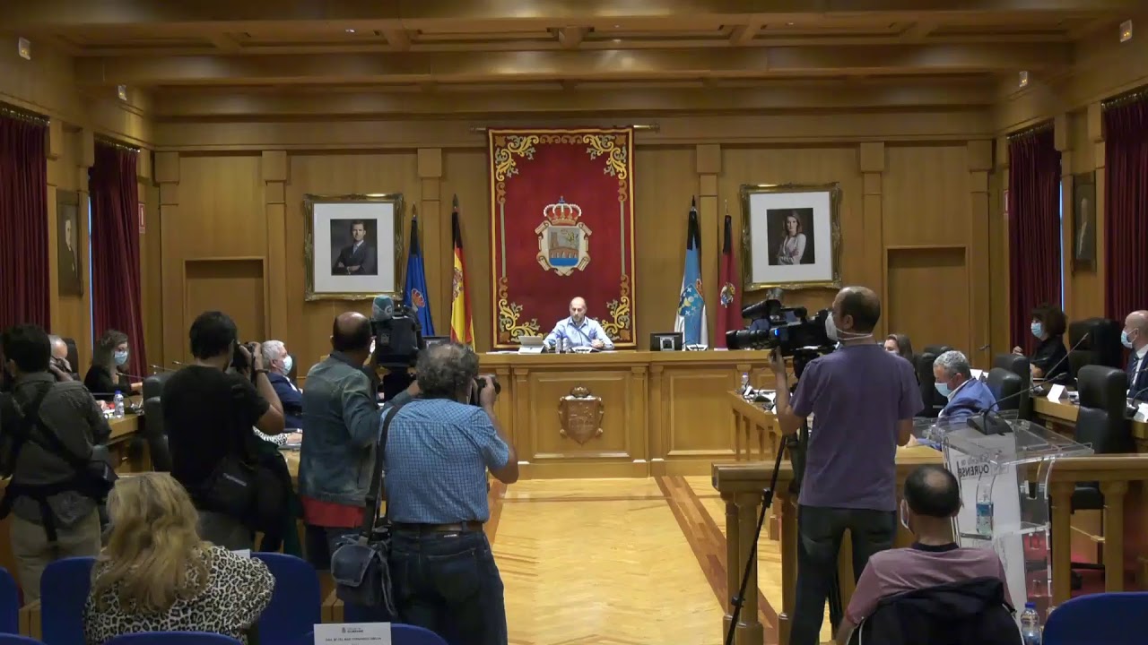 Pleno Extraordinario en sustitución del ordinario del Concello de Ourense 11/09/2020