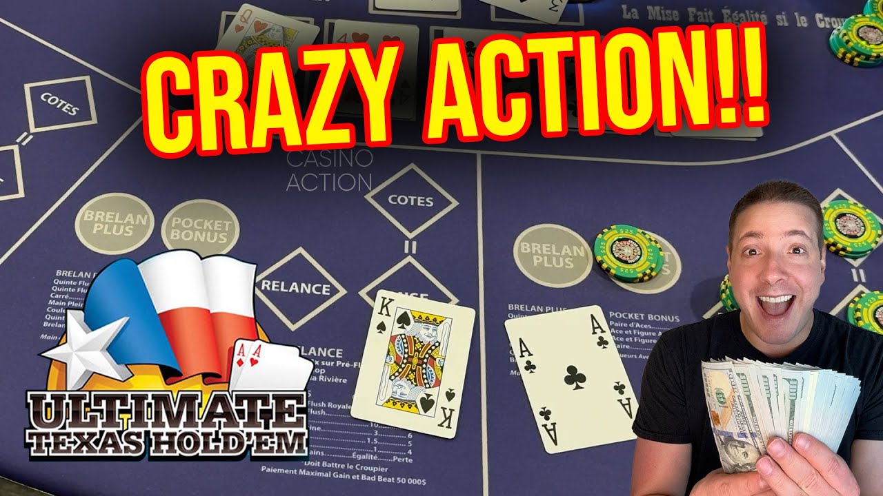 $2000 VS ULTIMATE TEXAS HOLD'EM!! HUGE BETS! BONUSES! CRAZY ACTION!! #ultimatetexasholdem #poker