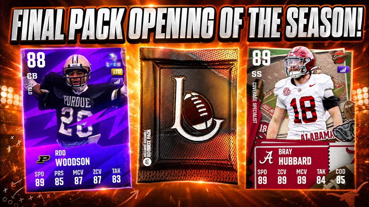 FINAL PACK OPENING OF THE SEASON! RUSH WOODSON, LTD BRAY, AND LEGENDS!