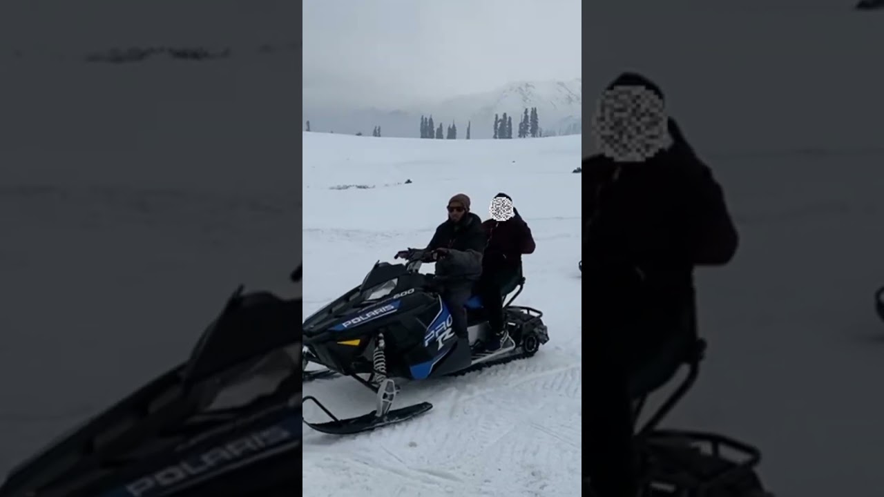 Gulmarg snow bike ride #travel #viralvideo #kashmir #gulmargvlog#shorts #youtube
