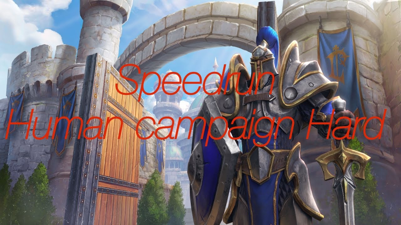 Warcraft 3 Human Campaign Hard Speedrun IGT 