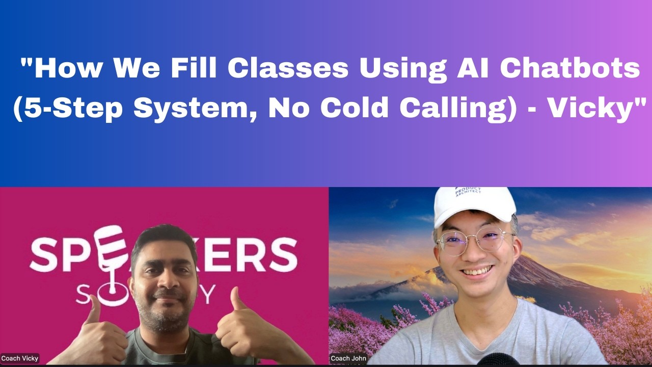 How We Fill Classes Using AI Chatbots (5-Step System, No Cold Calling) - Vicky