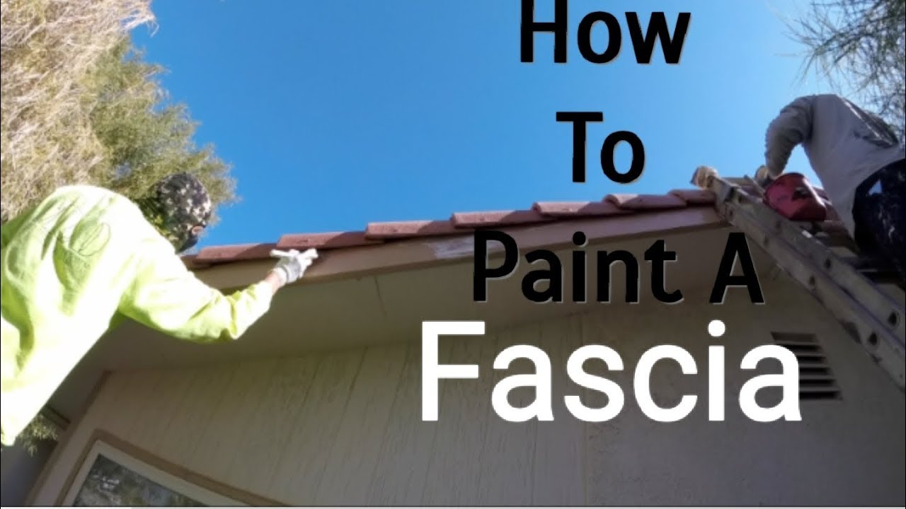 How to paint a wood fascia on any house in 4 simple steps