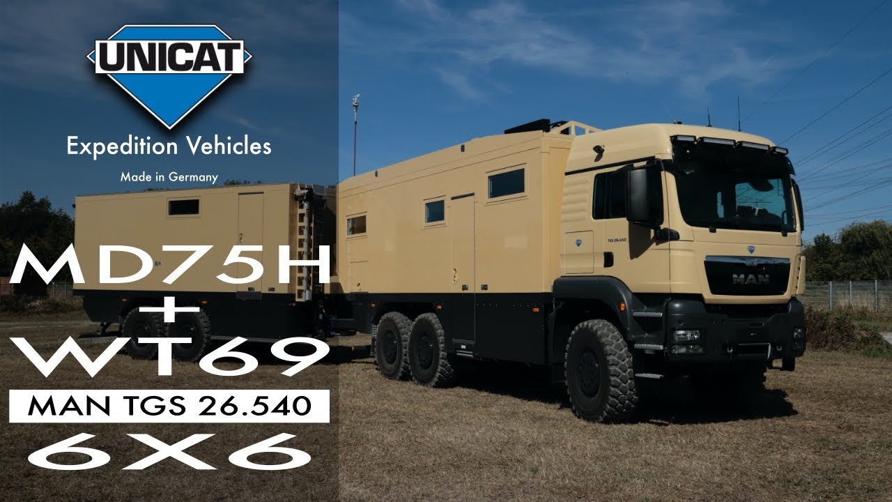 Экспедиционные автомобили UNICAT MD75HMB - MAN TGS 26.540 6X6 + WT69