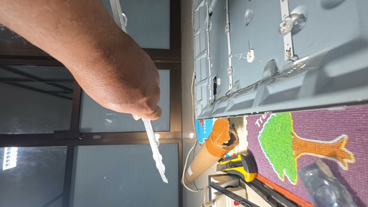 Perbaikan TV Samsung Kasus Hilang Gambar BL Panel Drop ,Oleh Budi TV  dgn New KW 1= 081 8054 91818