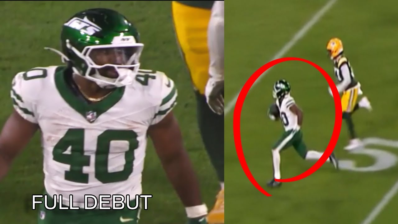 Donovan Edwards FULL Jets Debut Highlights 🔥 | Every Run + Catch