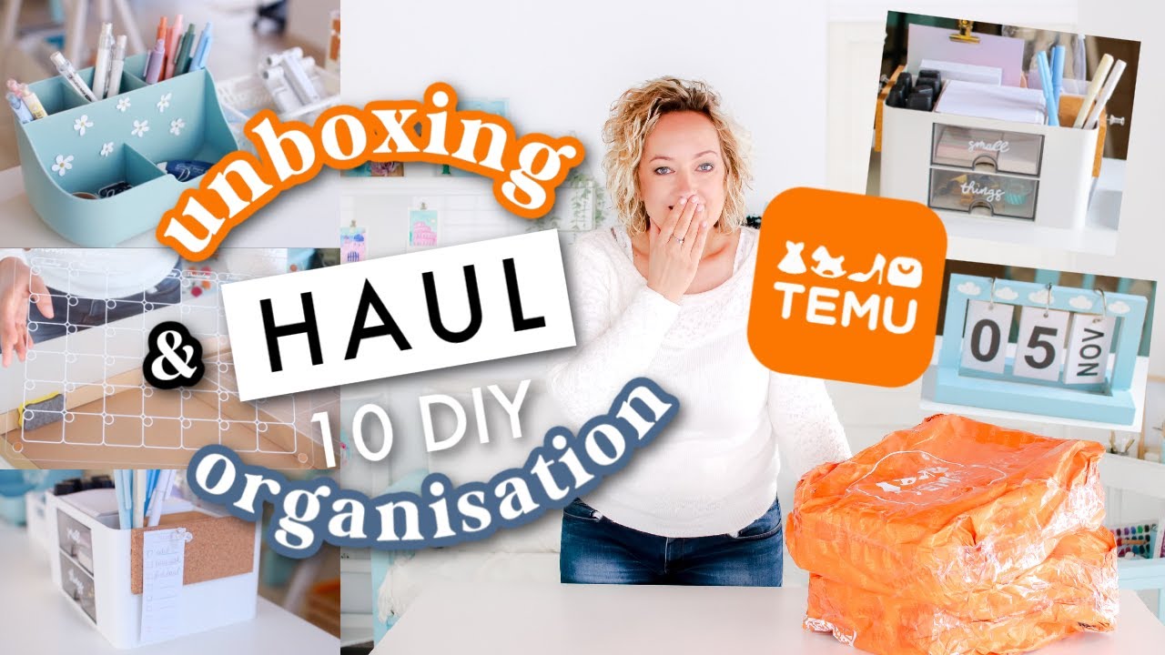 HAUL TEMU : UNBOXING + 10 DIY ORGANISATION