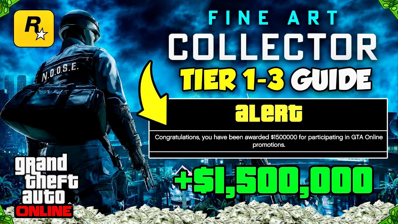 FREE $1,500,000 Fine Art Collector Program Guide in GTA 5 Online! (How to Complete ALL Tiers)