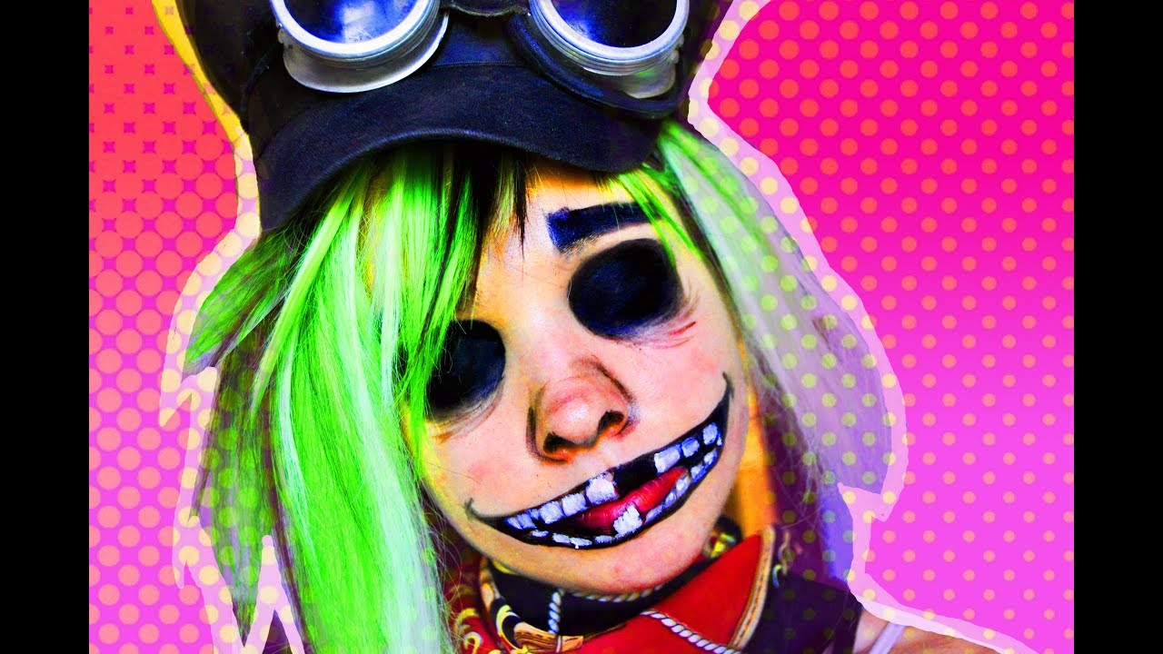 GORILLAZ MAQUILLAJE DE 2D