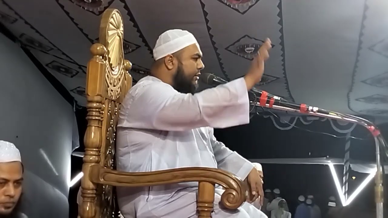 টঙ্গী নদী বন্দর মাহফিলে বয়ান পেশ করেন মাওলানা রেজাউল করিম টাঙ্গাইল সদর ঢাকা বিভাগ মুজাহিদ কমিটি