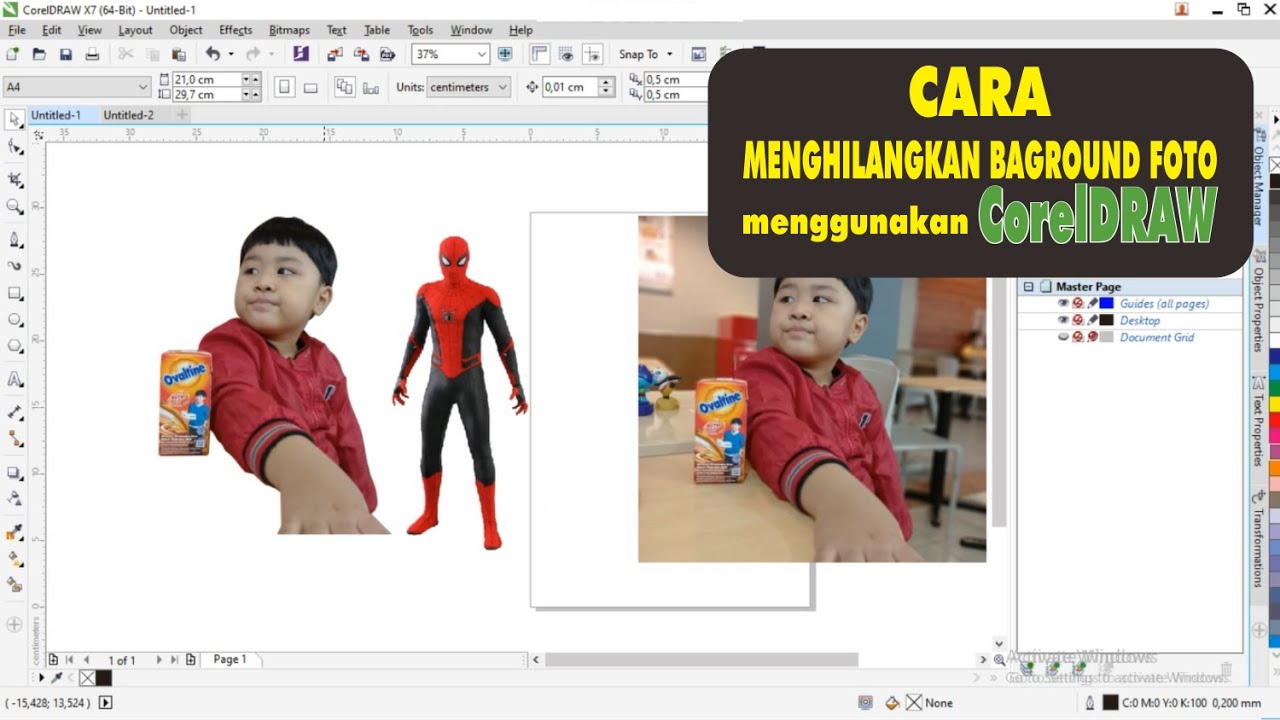 CARA MENGHILANGKAN BACKGROUND FOTO MENGGUNAKAN CORELDRAW
