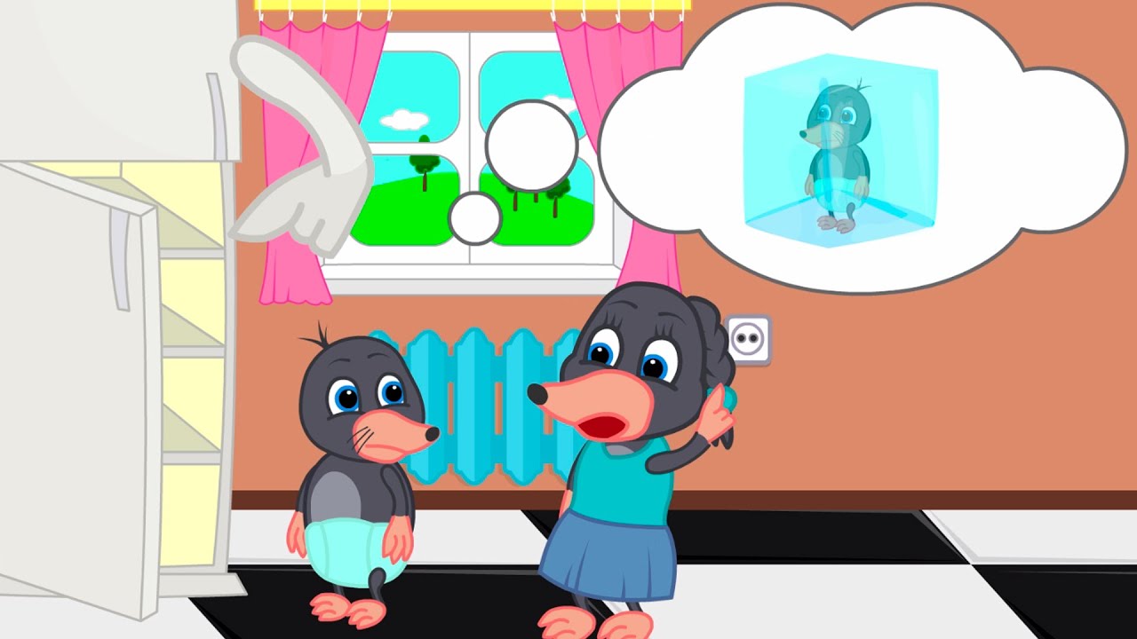 Benny Mole and Friends - We hide from the heat in the refrigerator Cartoon for Kids